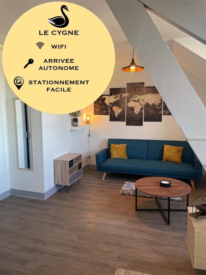 T2 4 Pers Face Gare Sncf Appart Hotel Le Cygne 6 Bourges Dış mekan fotoğraf